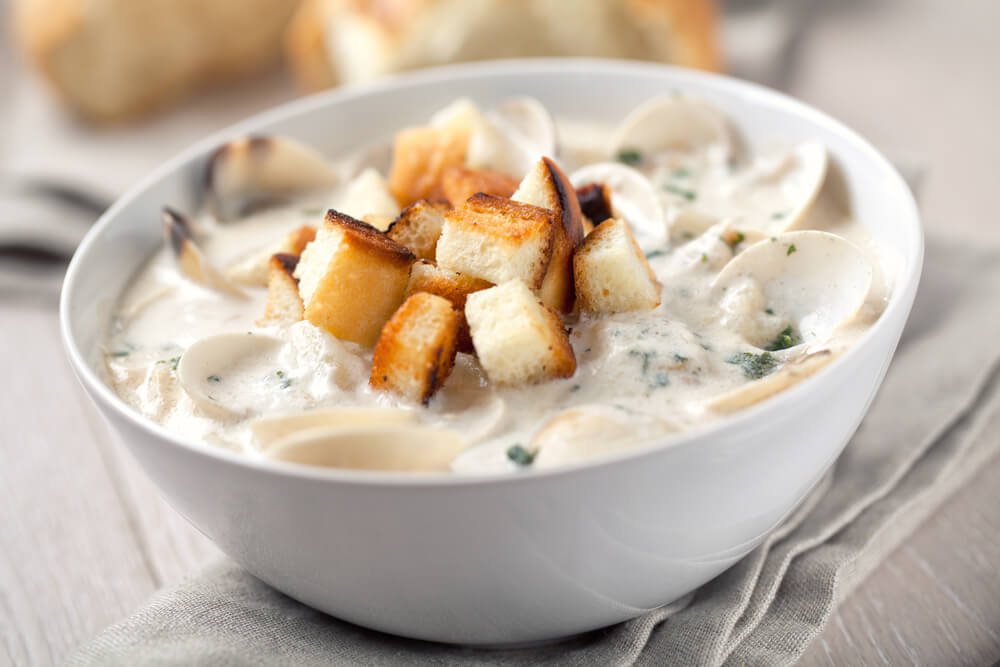 Photo of a Bowl of Clam Chowder at One of the Best Lincoln City Restaurants